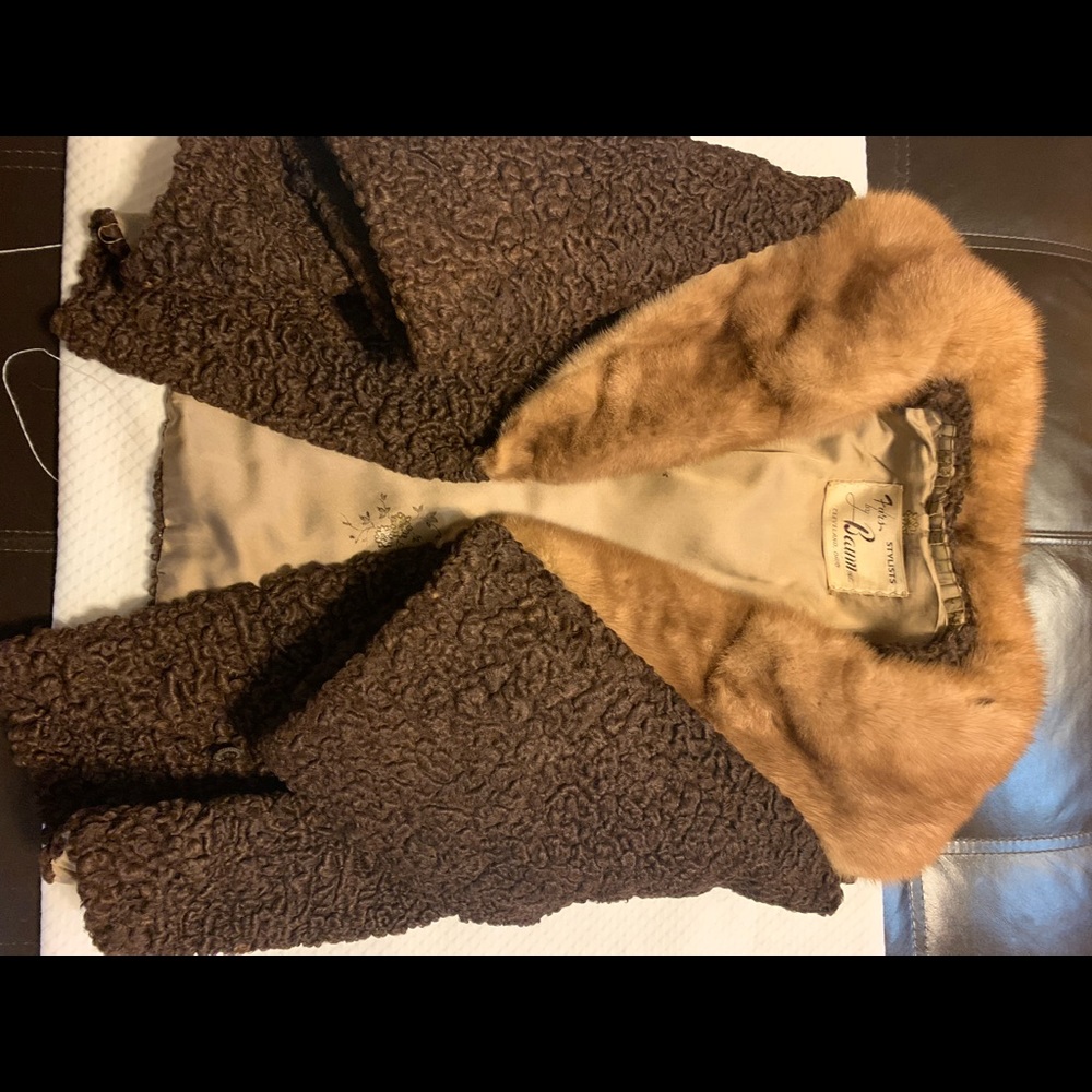 Brown mink jacket - Picture 12 of 16